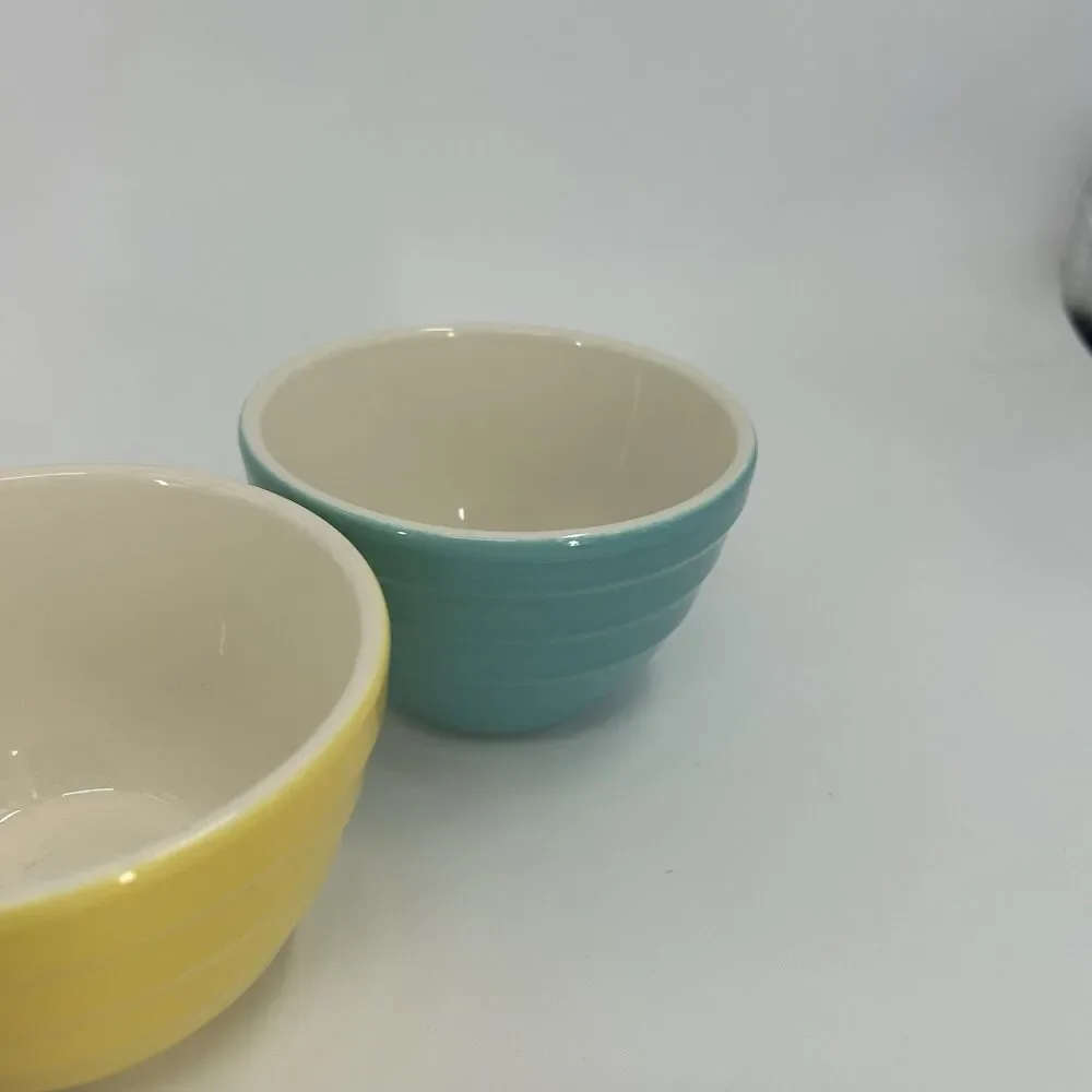 Vintage Crate & Barrel Parker Ribbed Beehive Bowl Set of 6 Retired Fast Shipping